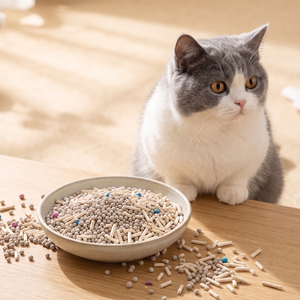 Mixed cat litter